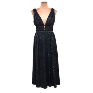 ml monique lhuillier lace sweetheart midi dress Corseted Lace Midi Dress 12 / Noir